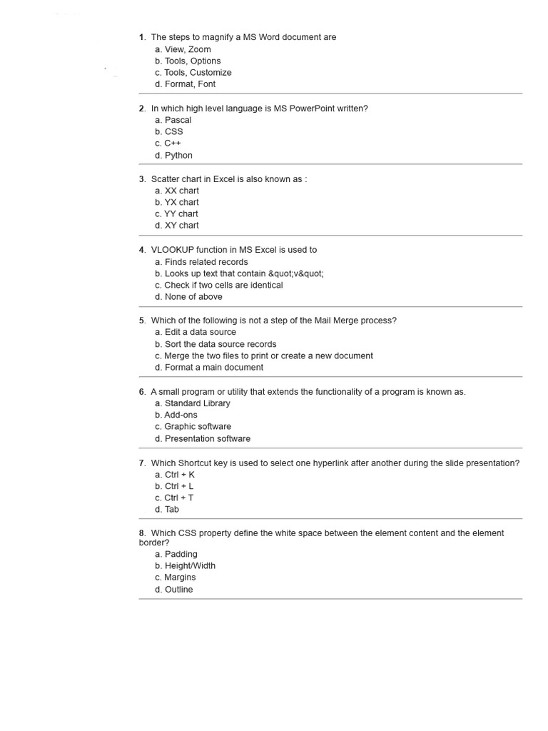 ICT Olympiad II Exam Questions | PDF | Computer Network | Duplex ...