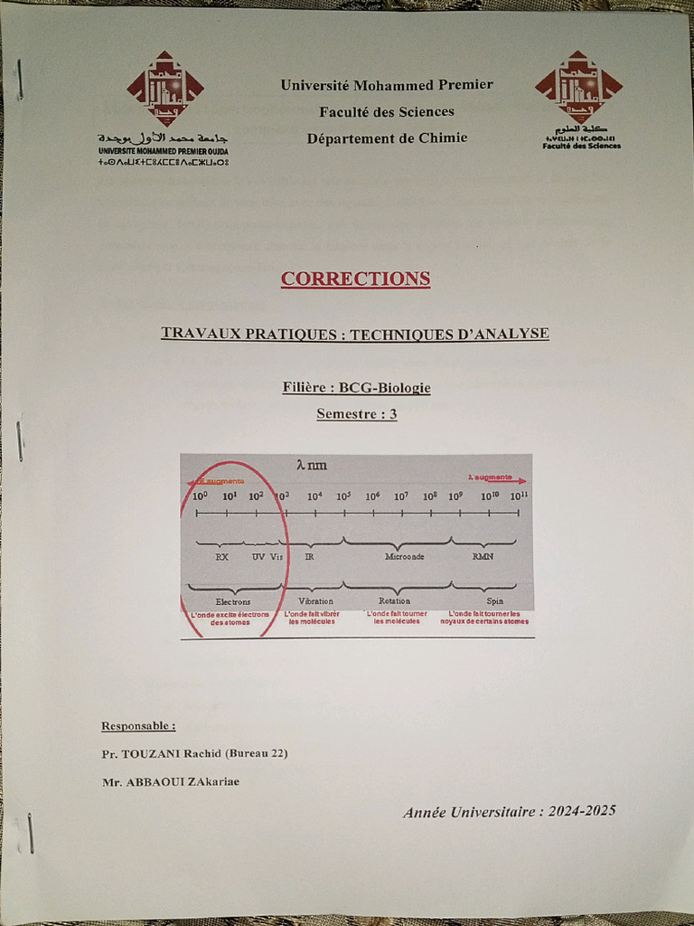 PDF. Correction Du TP Technique D'analyse | PDF