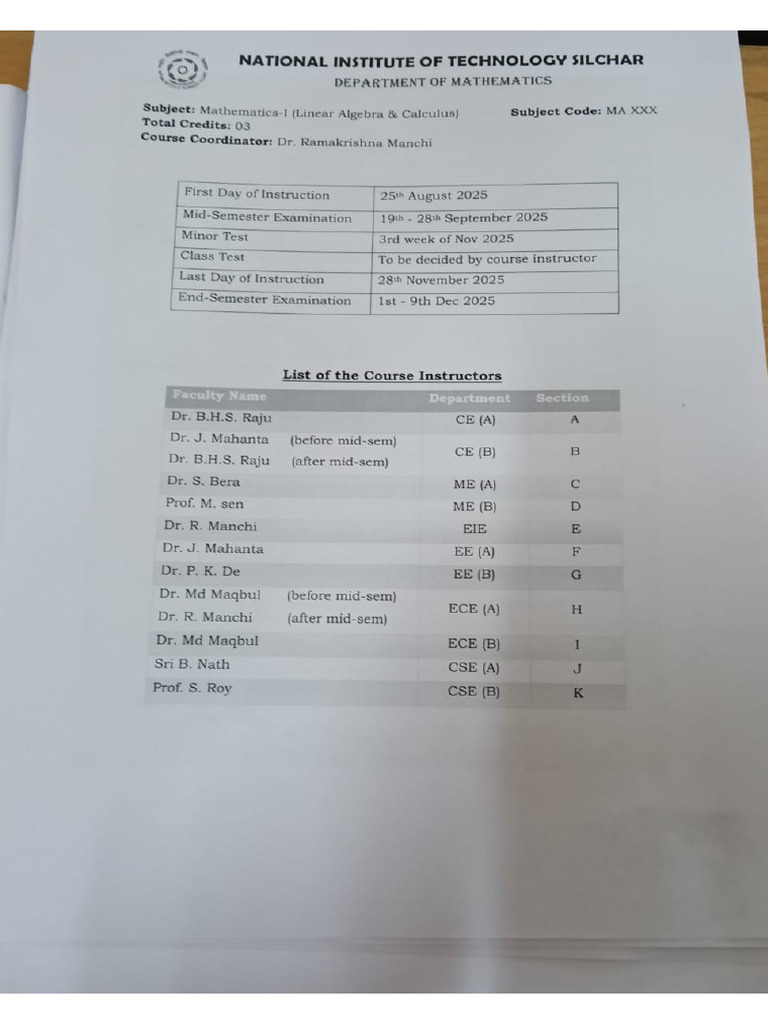Syllabus Lecture Plan | PDF