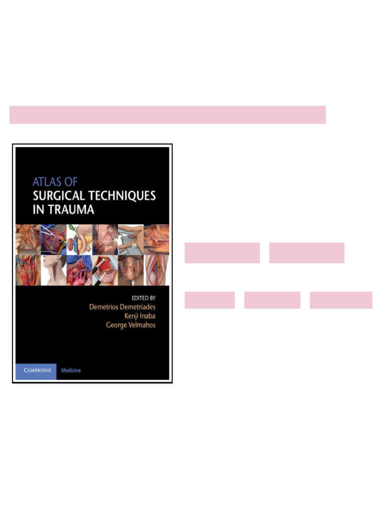Atlas of Surgical Techniques in Trauma online version | PDF