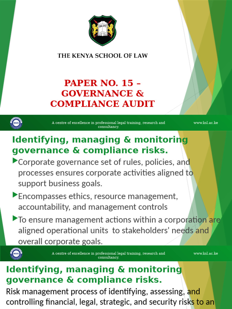 Lesson 2 Sep 18 | PDF | Regulatory Compliance | Governance