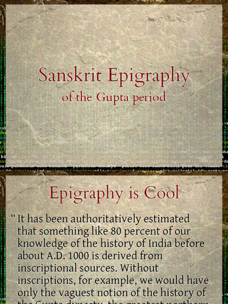 Balogh 2015 Sanskrit Epigraphy in the Gupta Period | PDF | Sanskrit ...