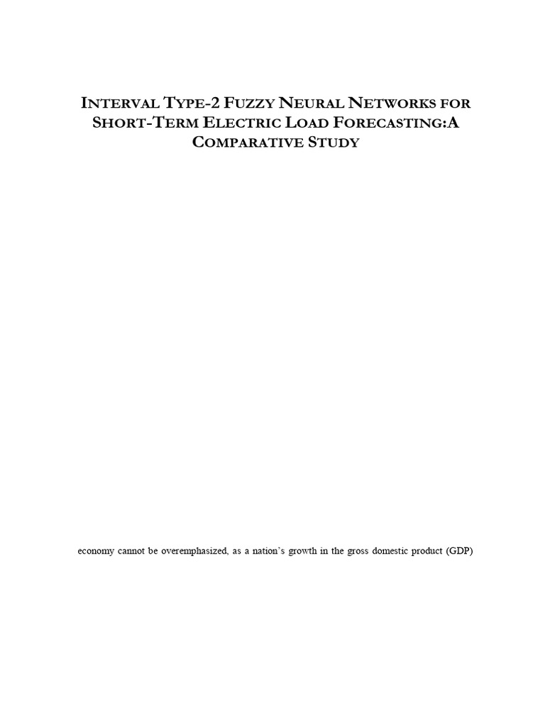 Interval Type-2 Fuzzy Neural Networks for Short Term Electric Load ...