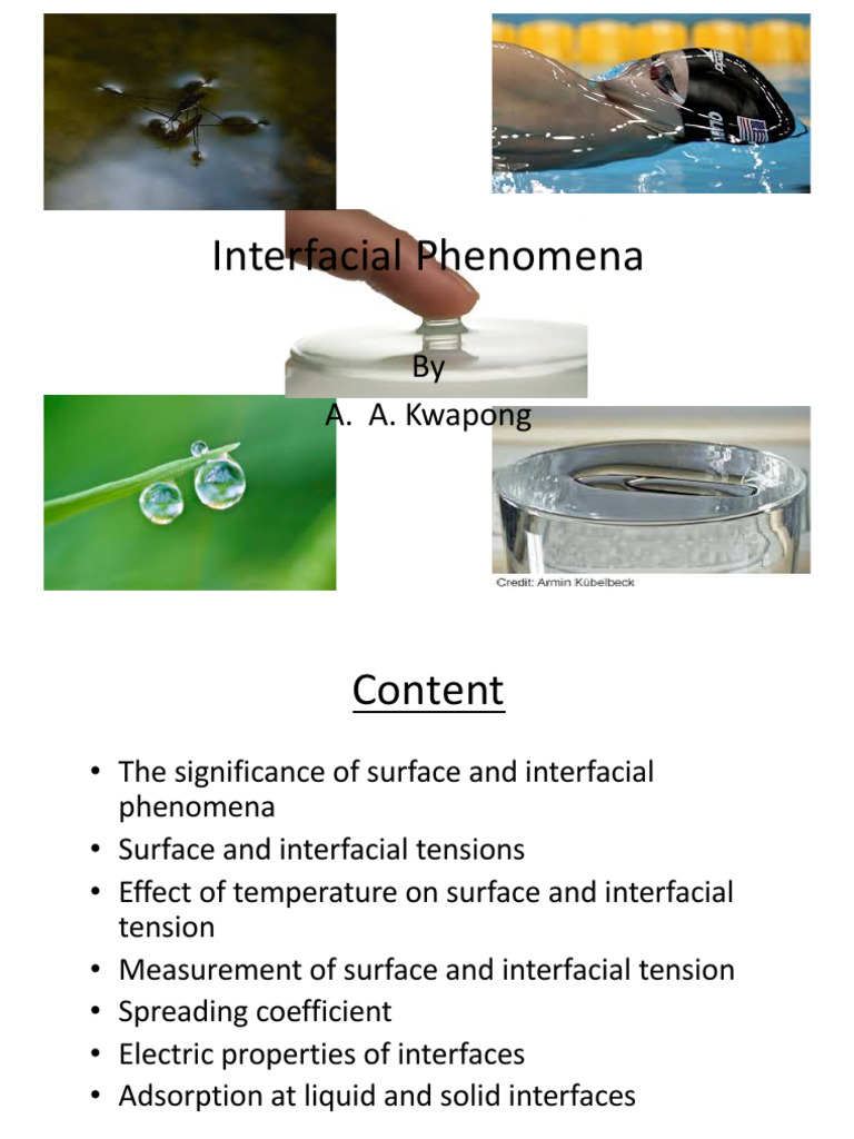 Understanding Interfacial Phenomena | PDF | Wetting | Surface Tension
