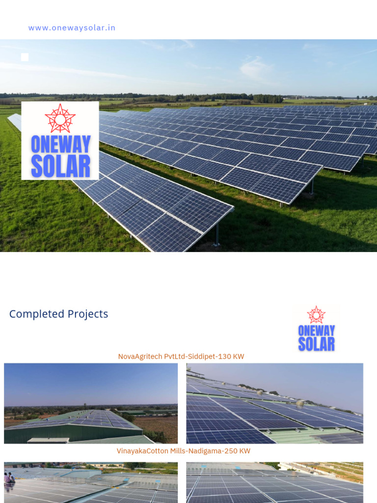 Completed Solar Projects Overview | PDF