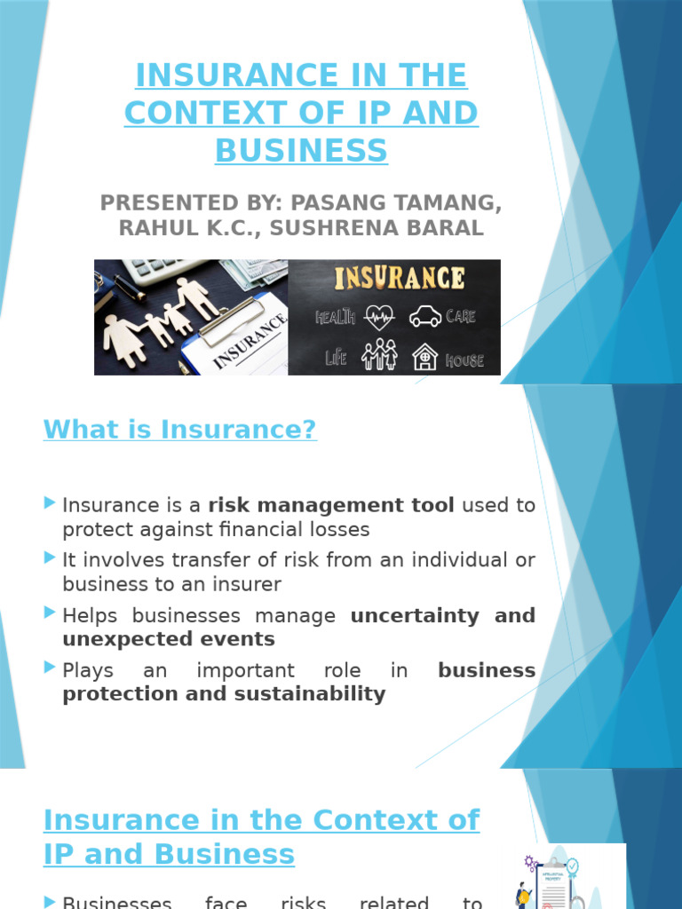 Insurance for IP and Business Risks | PDF | Intellectual Property ...