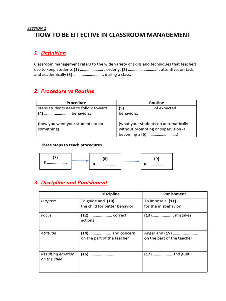 Effective Classroom Management Strategies | PDF