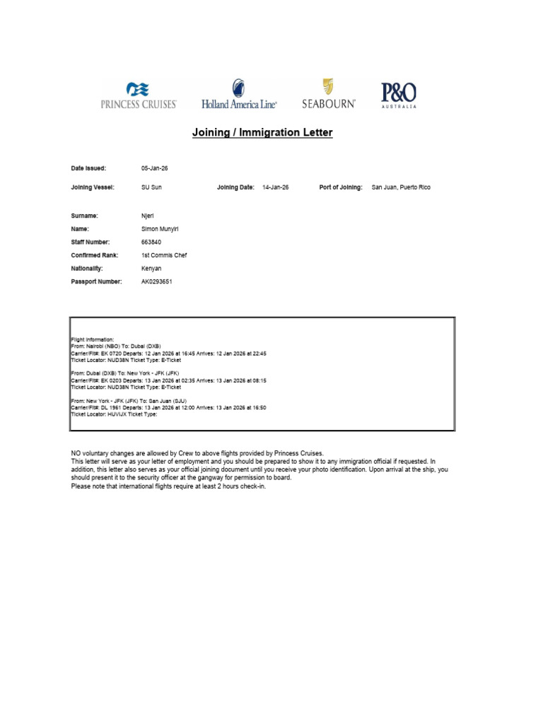 Joining Letter Simon | PDF