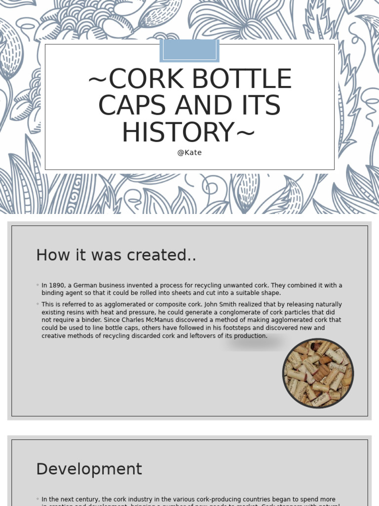 History of Cork Bottle Caps | PDF