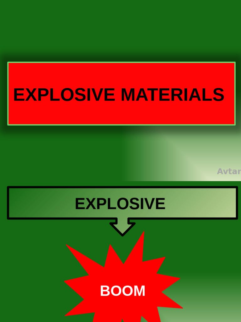 Understanding Explosive Materials and Matter | PDF