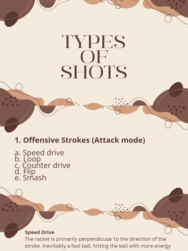 Types of Shots | PDF