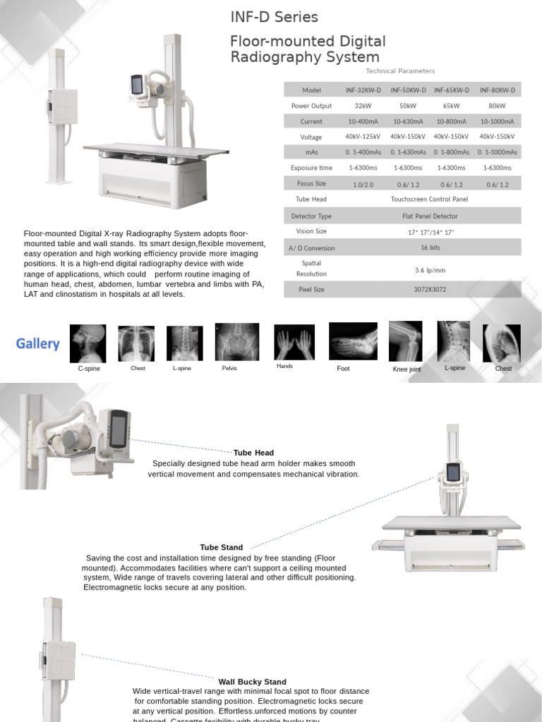 Advanced Floor-Mounted Digital X-Ray System | PDF | Radiography | X Ray