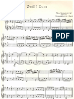 Mozart, W. A. - 12 Duos Faciles para Violin
