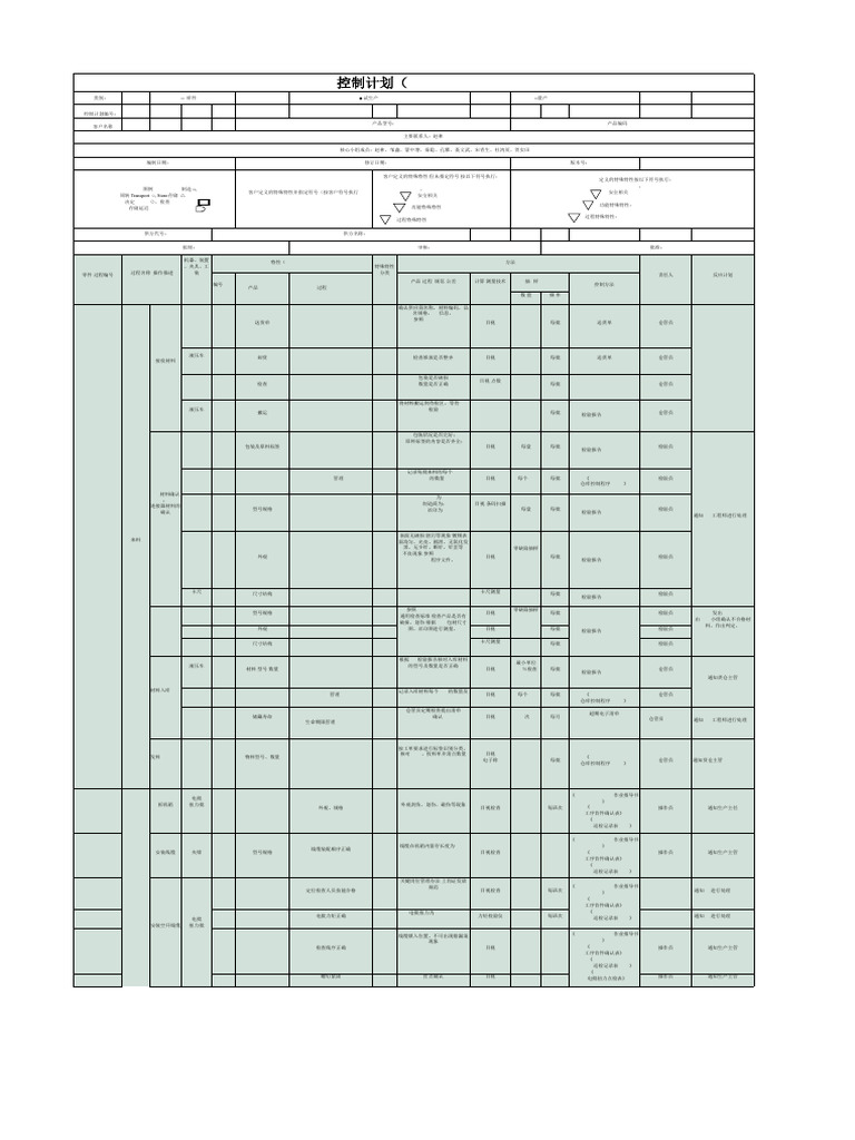 PD5 控制计划 中英文 Trang | PDF