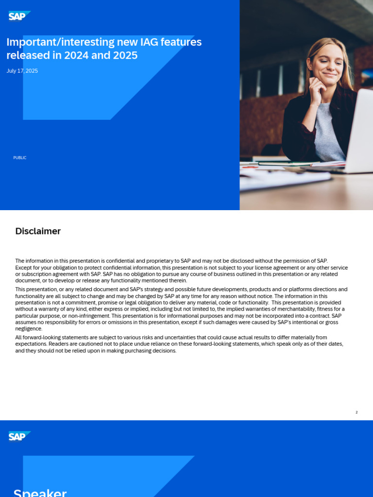 Sap Security Whats New in Sap Iag | PDF | Cloud Computing | Information ...