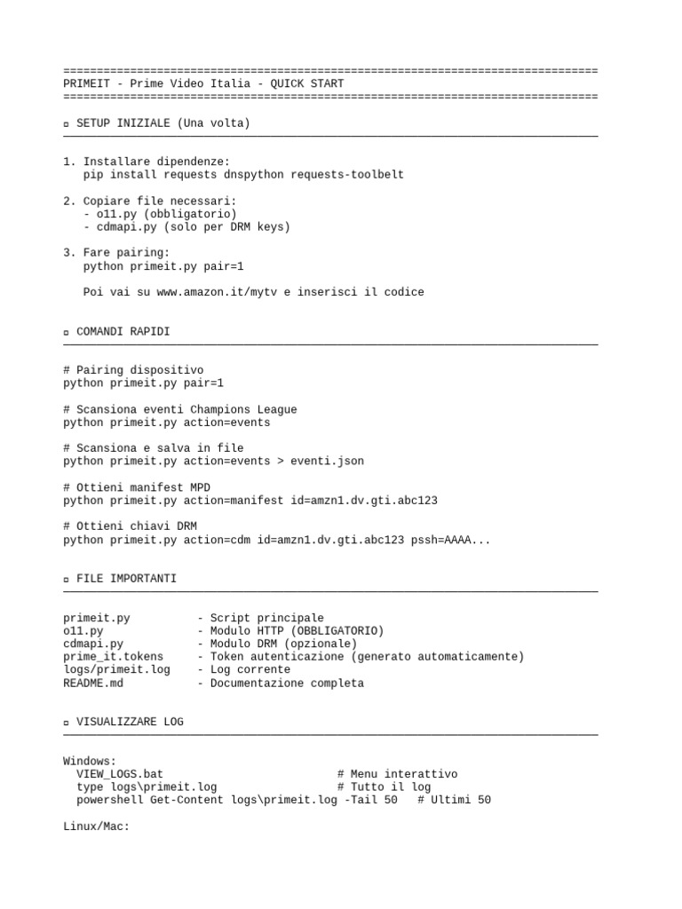 Quick Start | PDF