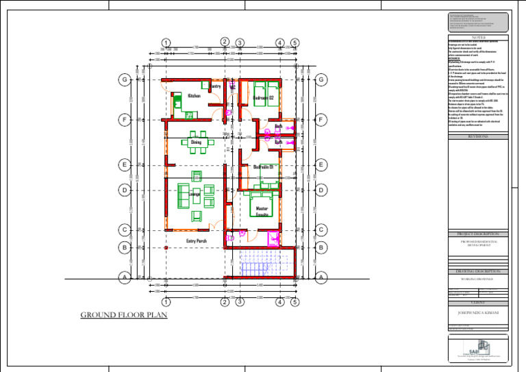 Ground Floor Plan Draft | PDF | Drainage | Pipe (Fluid Conveyance)