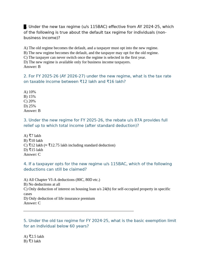 Income Tax | PDF | Capital Gains Tax | Tax Deduction