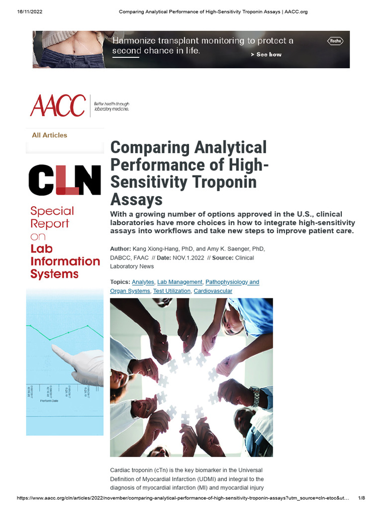High-Sensitivity Troponin Assays Analysis | PDF | Myocardial Infarction ...