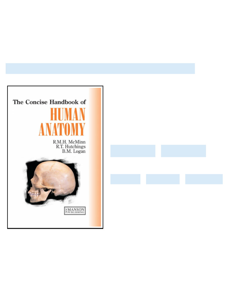 Concise Handbook of Human Anatomy The available all format | PDF