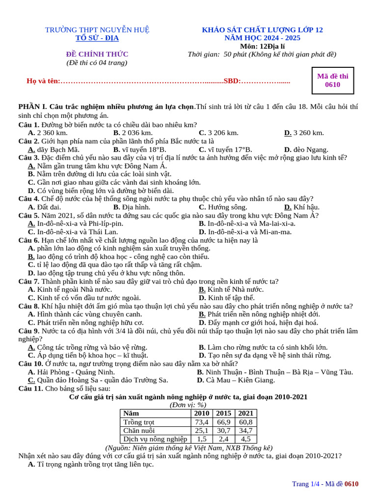 Thi TH 2 | PDF