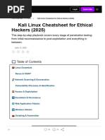 Kali Linux Commands Cheat Sheet | PDF | Zip (File Format) | Computer File
