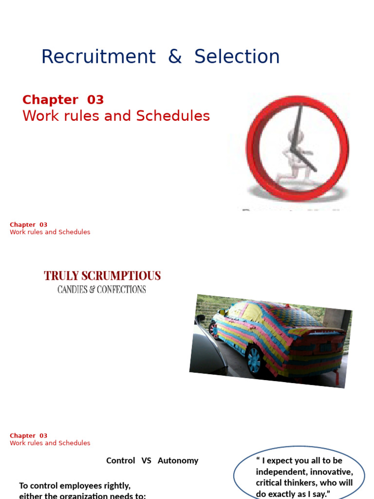 Work Rules and Schedules in Recruitment | PDF | Working Time | Workweek ...