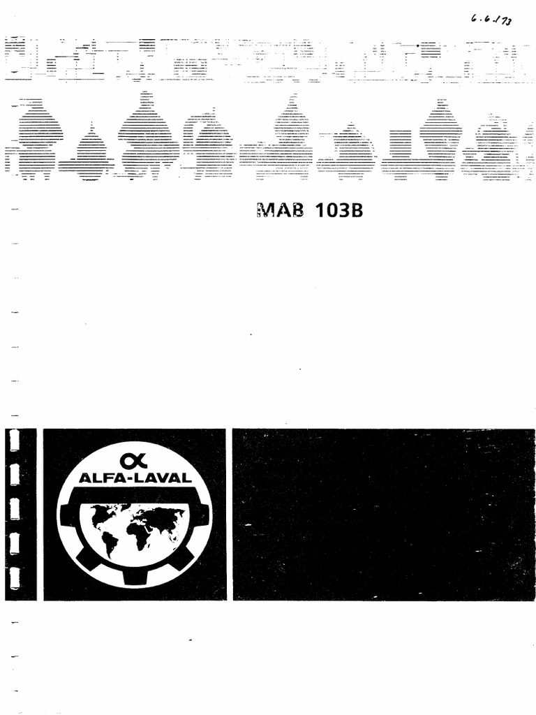 Alfa Laval Mab 103b Spare Parts Catalogue | PDF