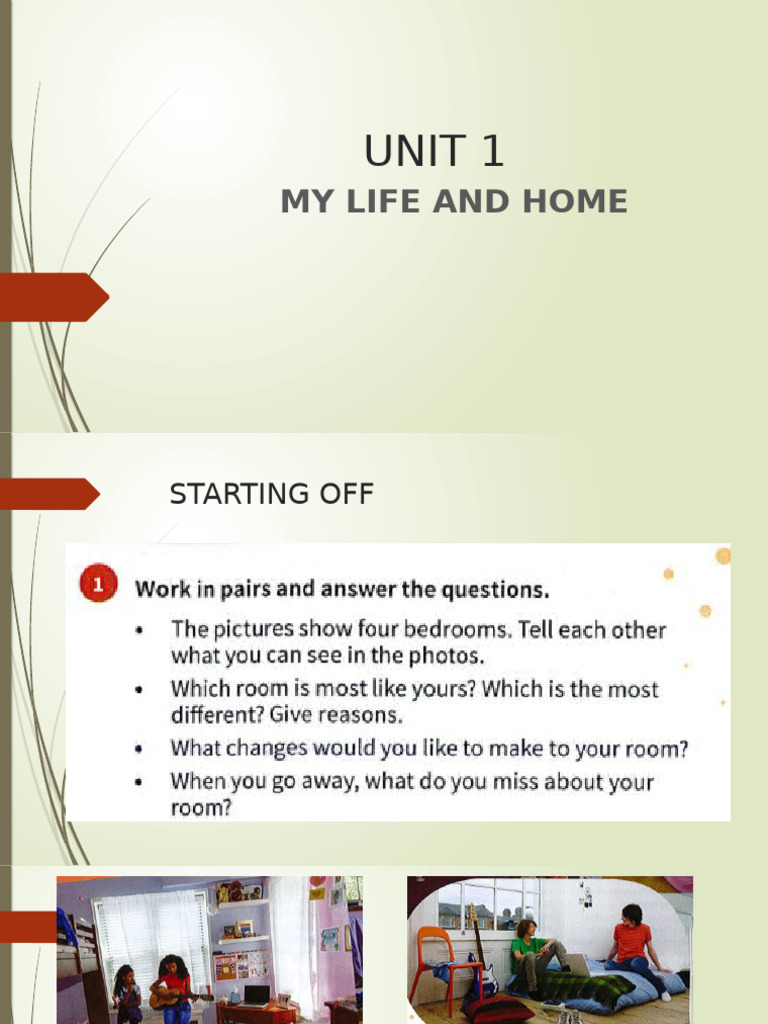 My Life and Home: Grammar Basics | PDF