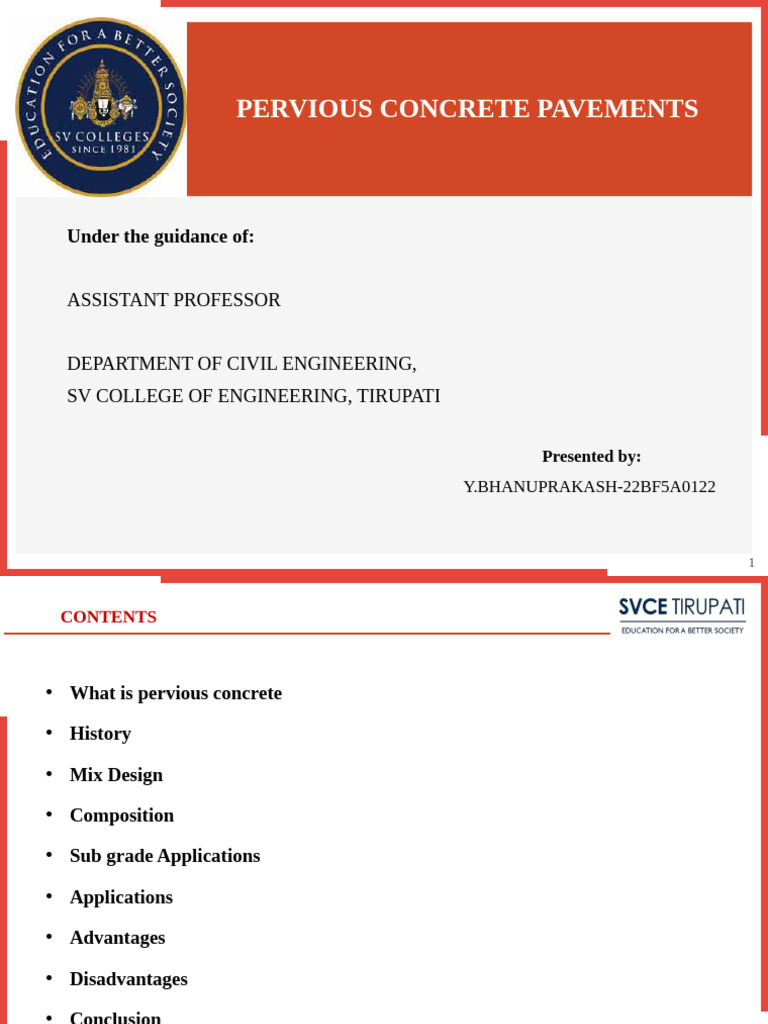 Pervious Concrete Pavements Overview | PDF | Concrete | Building ...