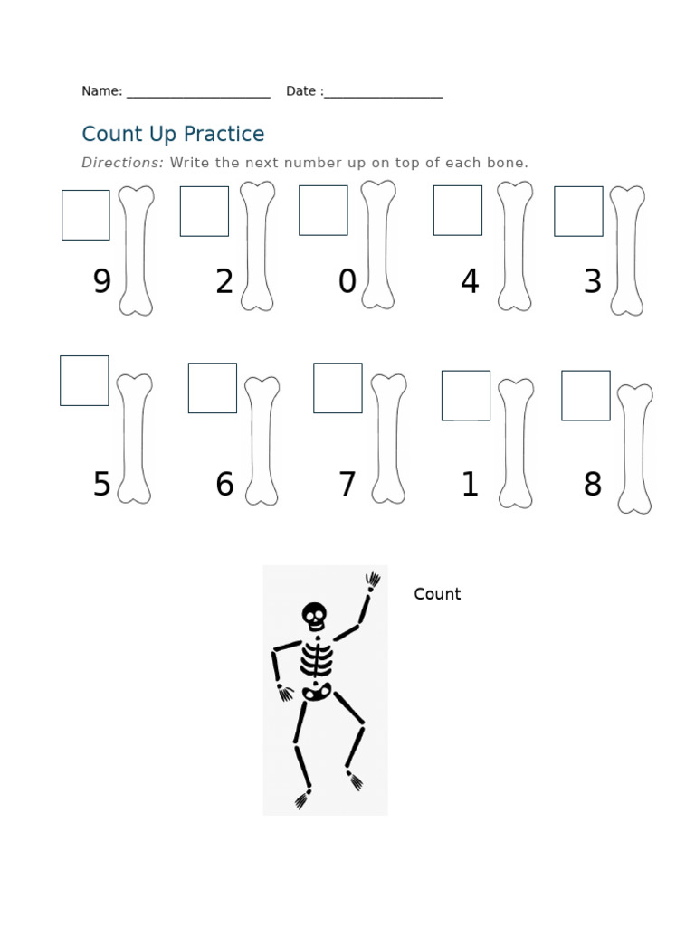 Count Up Practice | PDF