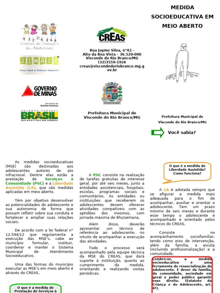Medidas Socioeducativas em Visconde do Rio Branco | PDF | Adolescência ...