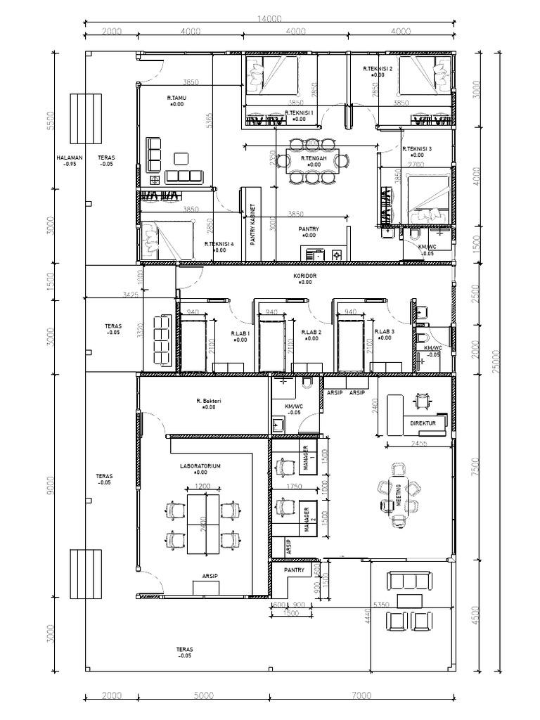Floor Plan for Laboratory and Offices | PDF