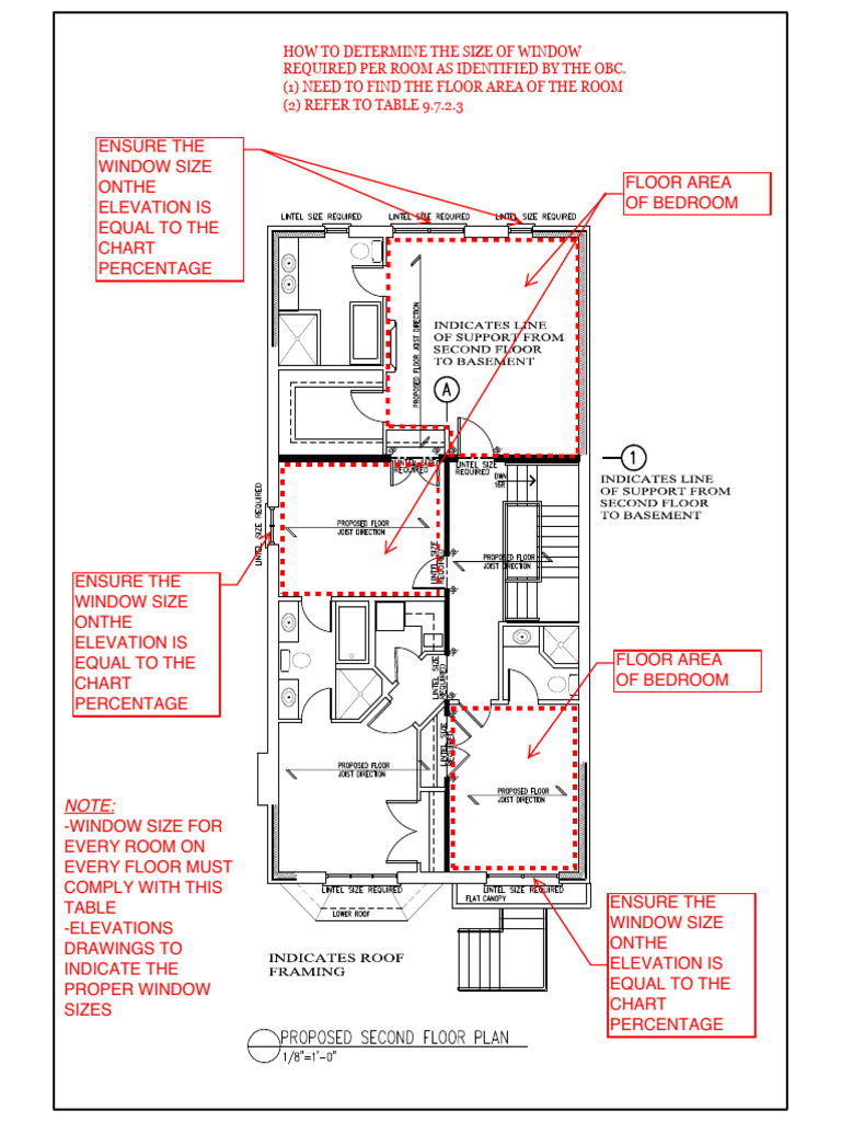 Window Size Guidelines per OBC Standards | PDF