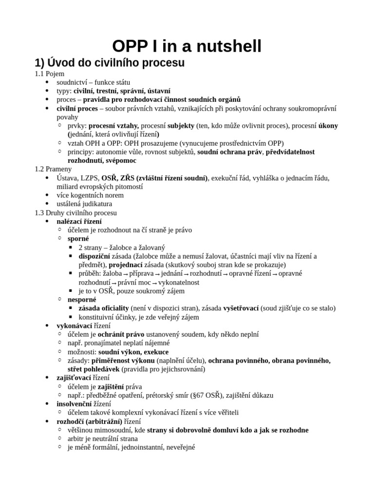 OPP I in A Nutshell | PDF