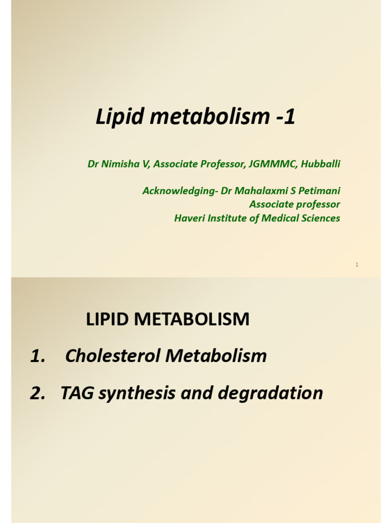 Cholesterol, Bile Acids, Tag Metabolism, Adipokines | PDF | Cholesterol ...