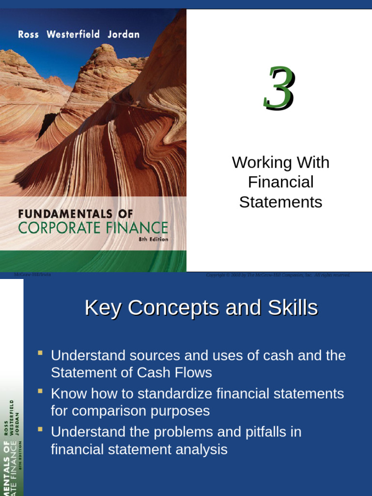 Chap003-Working With Financial Statements-Standardized FS | PDF | Cash ...