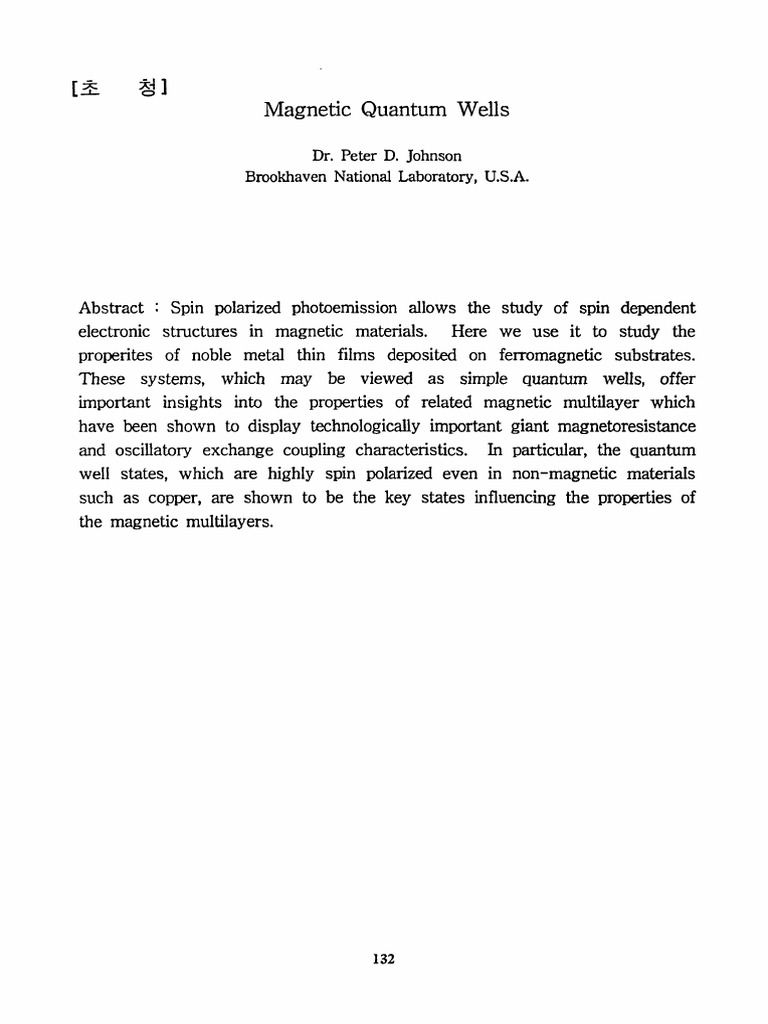 Magnetic Quantum Wells | PDF