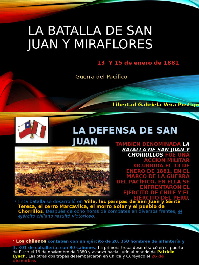 Batallas de San Juan y Miraflores 1881 | PDF | Operaciones militares ...