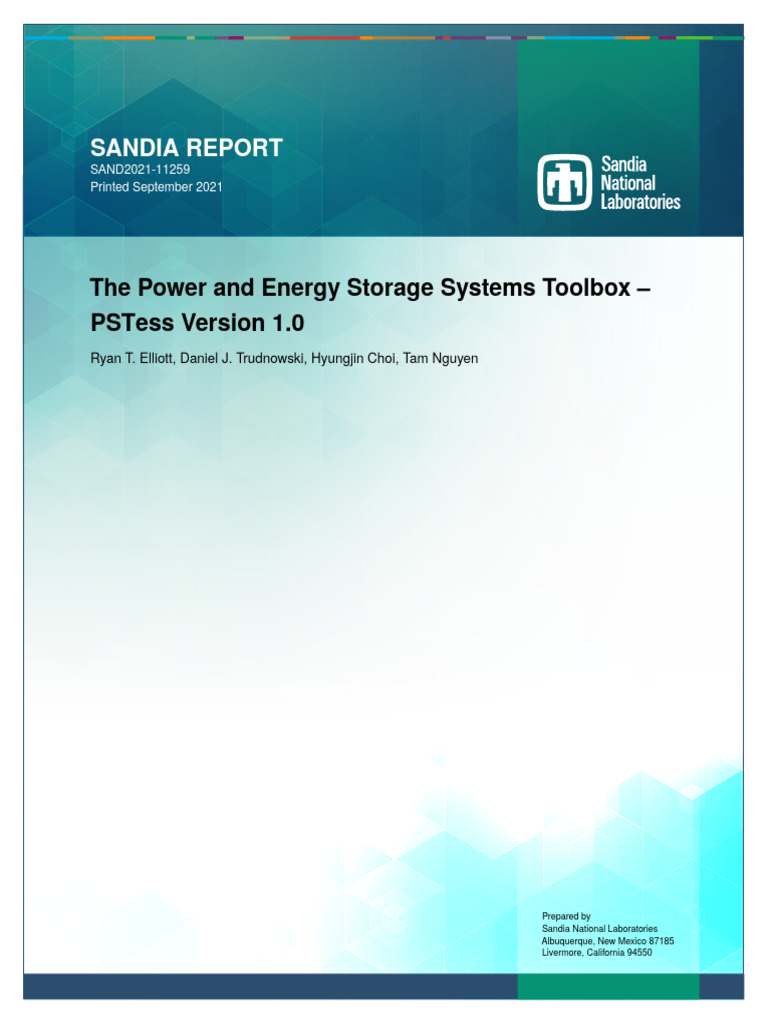 Power and Energy Storage Toolbox Guide | PDF | Ac Power | Power Inverter