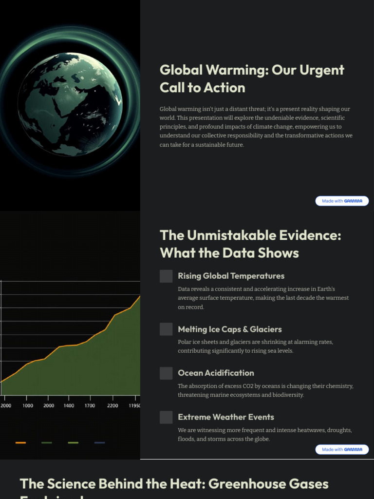 Global Warming Our Urgent Call To Action | PDF | Climate Change ...