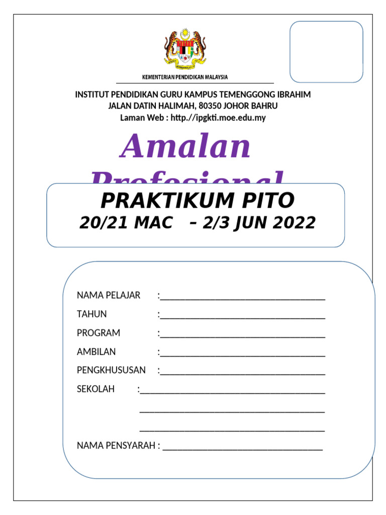 Muka Depan Portfolio | PDF