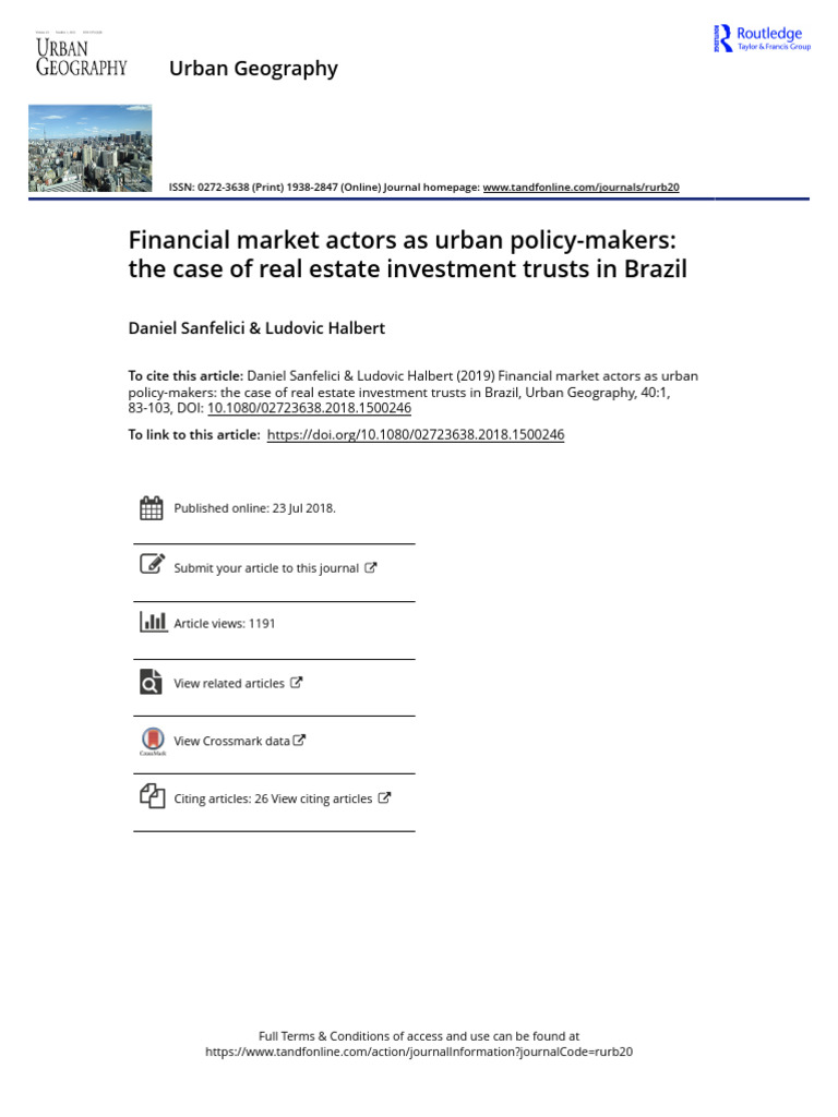 REITs as Urban Policy-Makers in Brazil | PDF | Institutional Investors ...