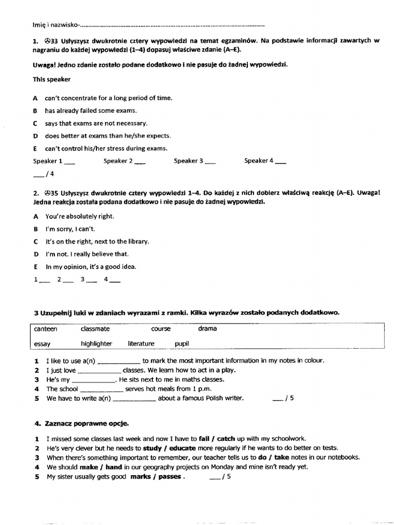 Test CZ 1 | PDF