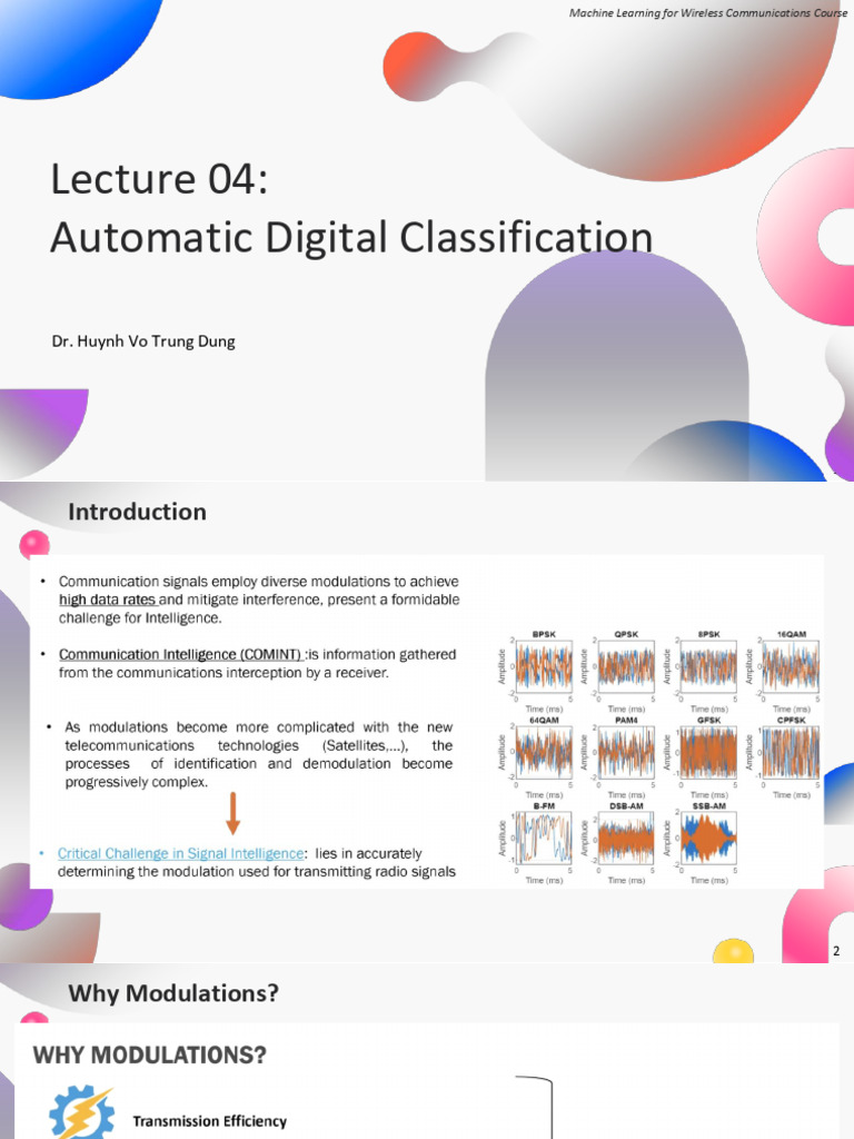 EE511 Lec04 Automatic Digital Classification | PDF | Spectral Density ...