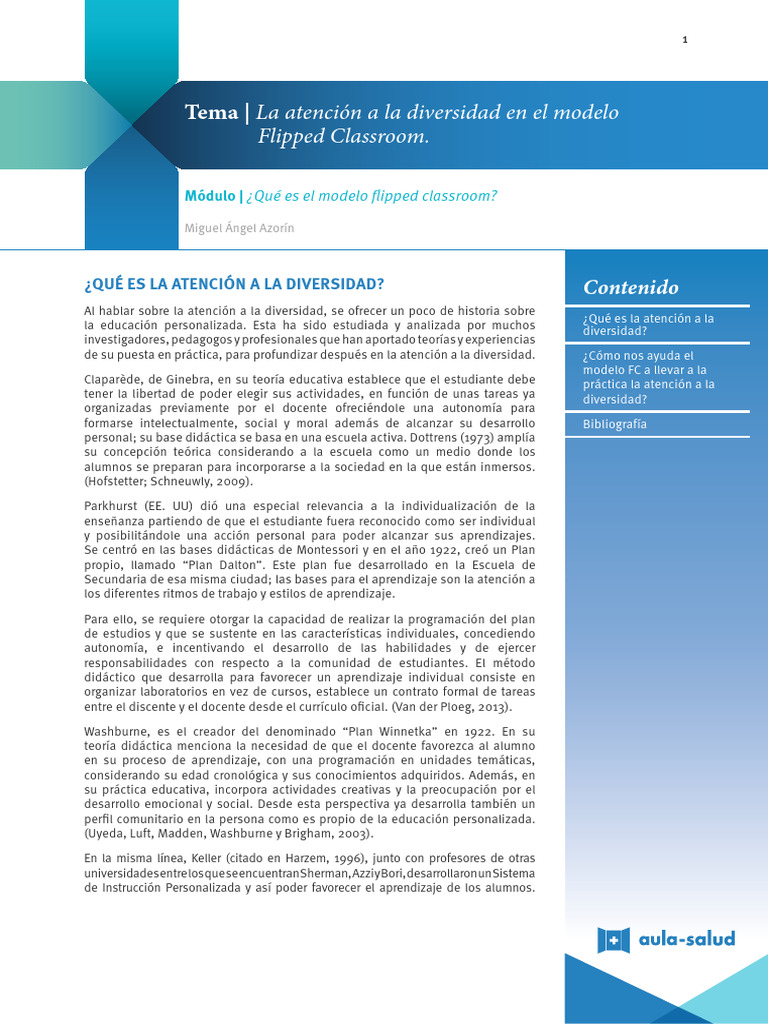 7.1 La Atencion A La Diversidad | PDF | Evaluación | Plan de estudios