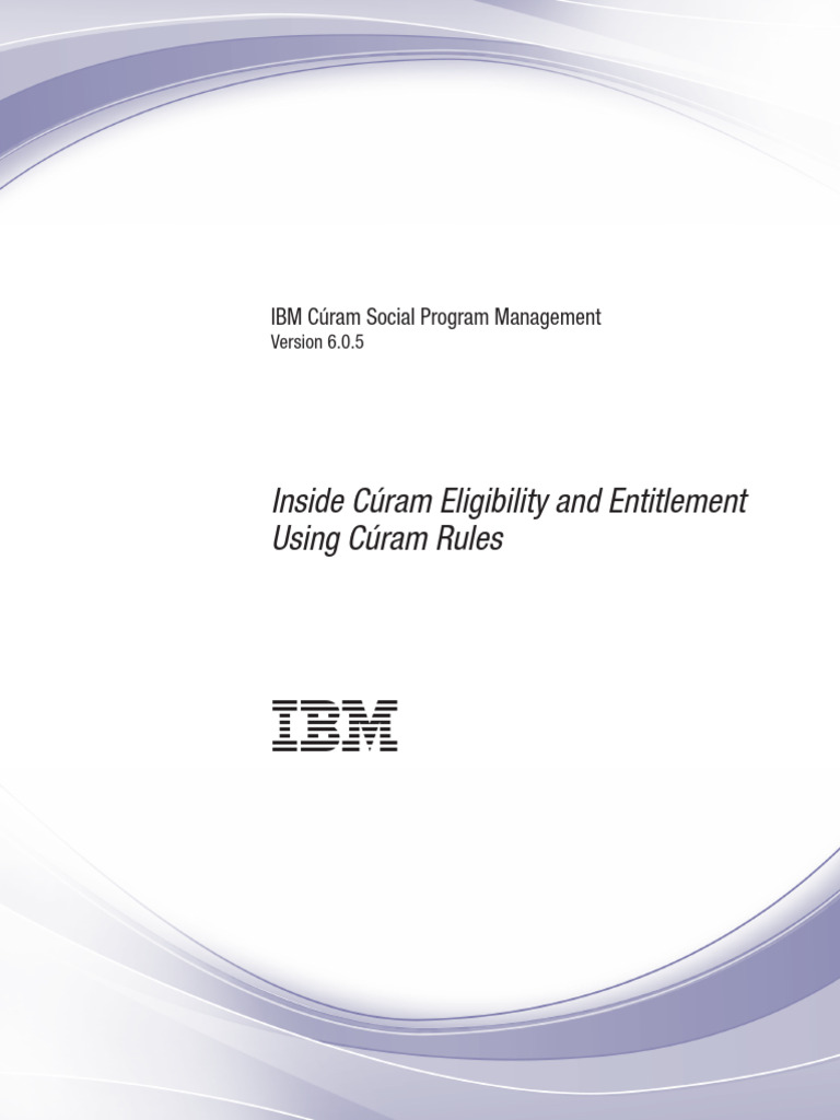 Cúram Eligibility & Entitlement Guide | PDF | Databases | Information
