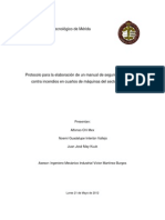 Protocolo para La Elaboración de Un Manual de Seguridad y Brigadas Contra Incendios en Cuartos de Máquinas Del Sector Industrial