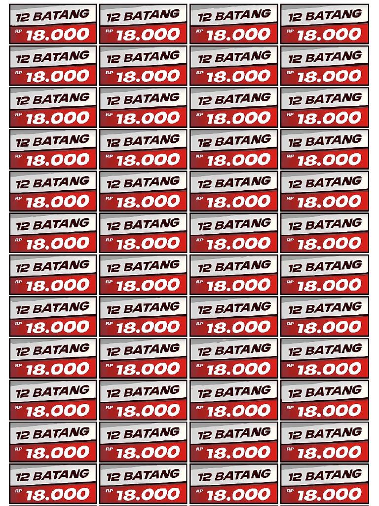Sticker Harga Cetak 31x47 18rb | PDF