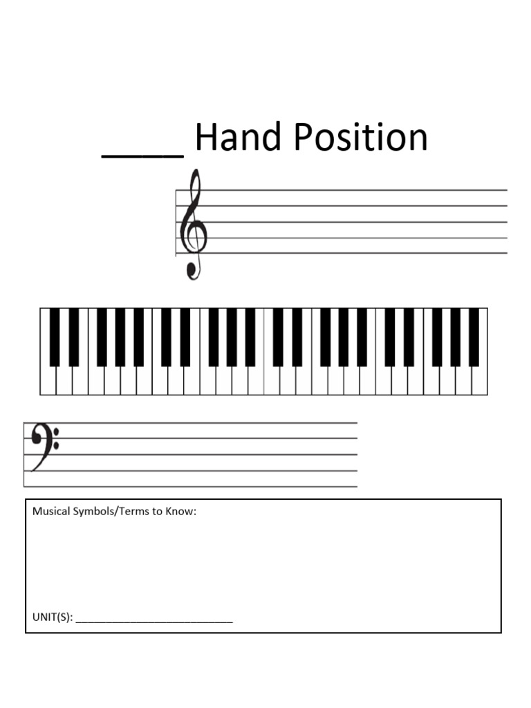 Hand Position Graphic Organizer | PDF